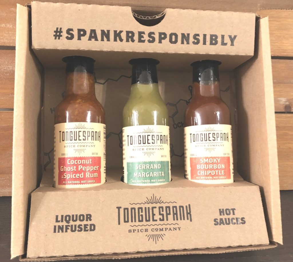 Hot Sauce Gift Pack Tonguespank Spice Company Fixing boring food with hot spices and liquor!